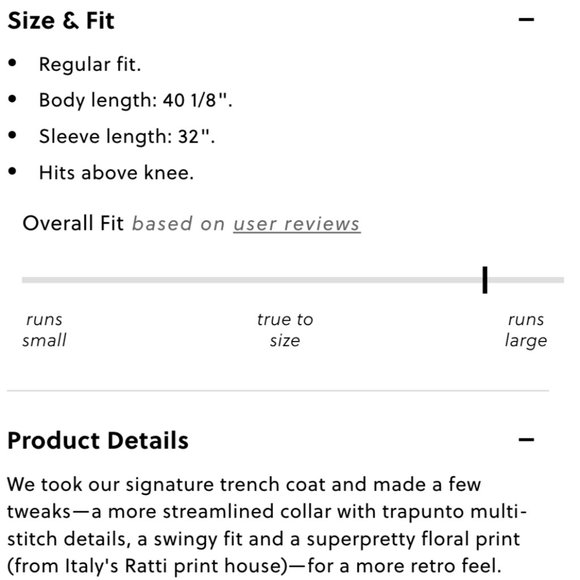 Collection trench coat in Ratti® Woodstock floral - Picture 5 of 5